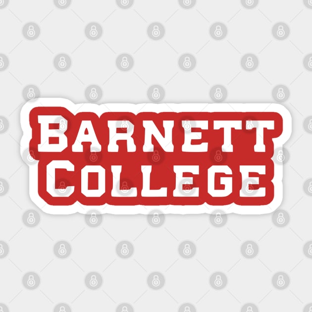 Barnett College Sticker by Solenoid Apparel